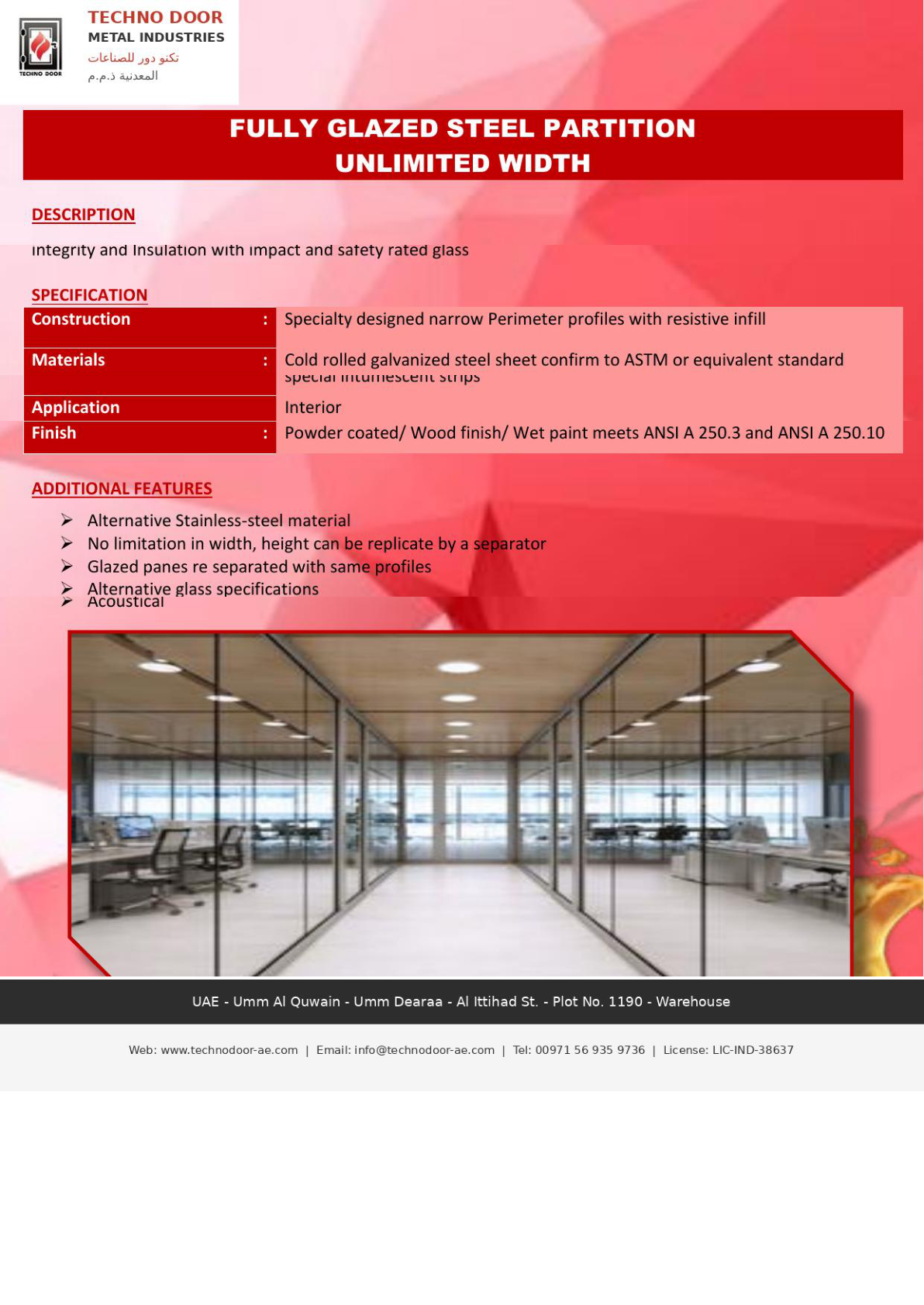 General metal fabrication works