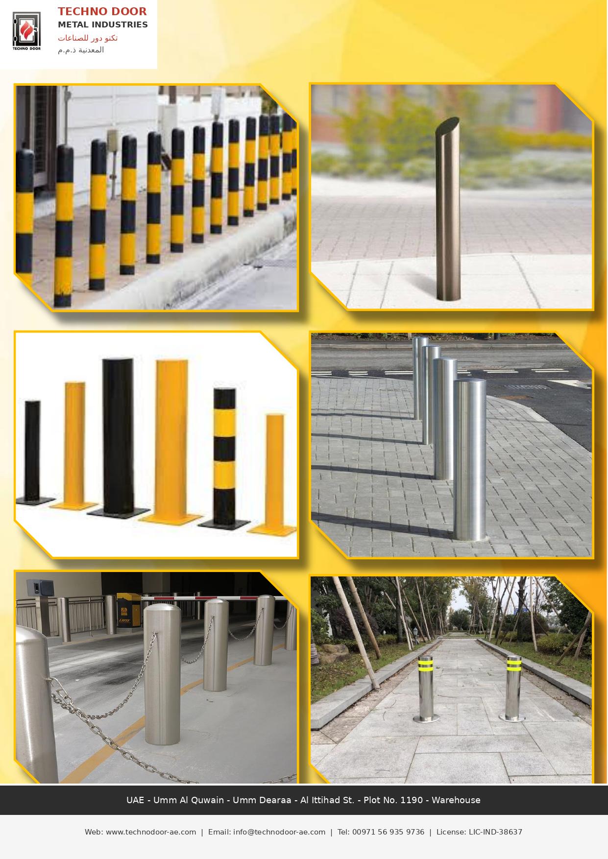 Bollards installations