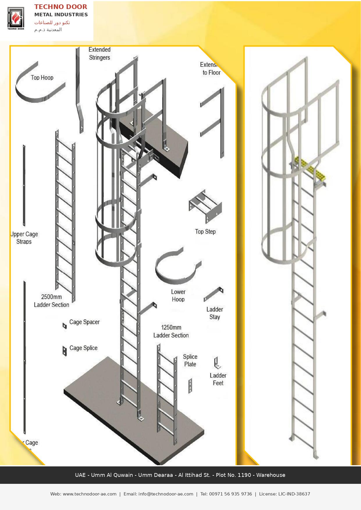 Cat ladder detail drawing