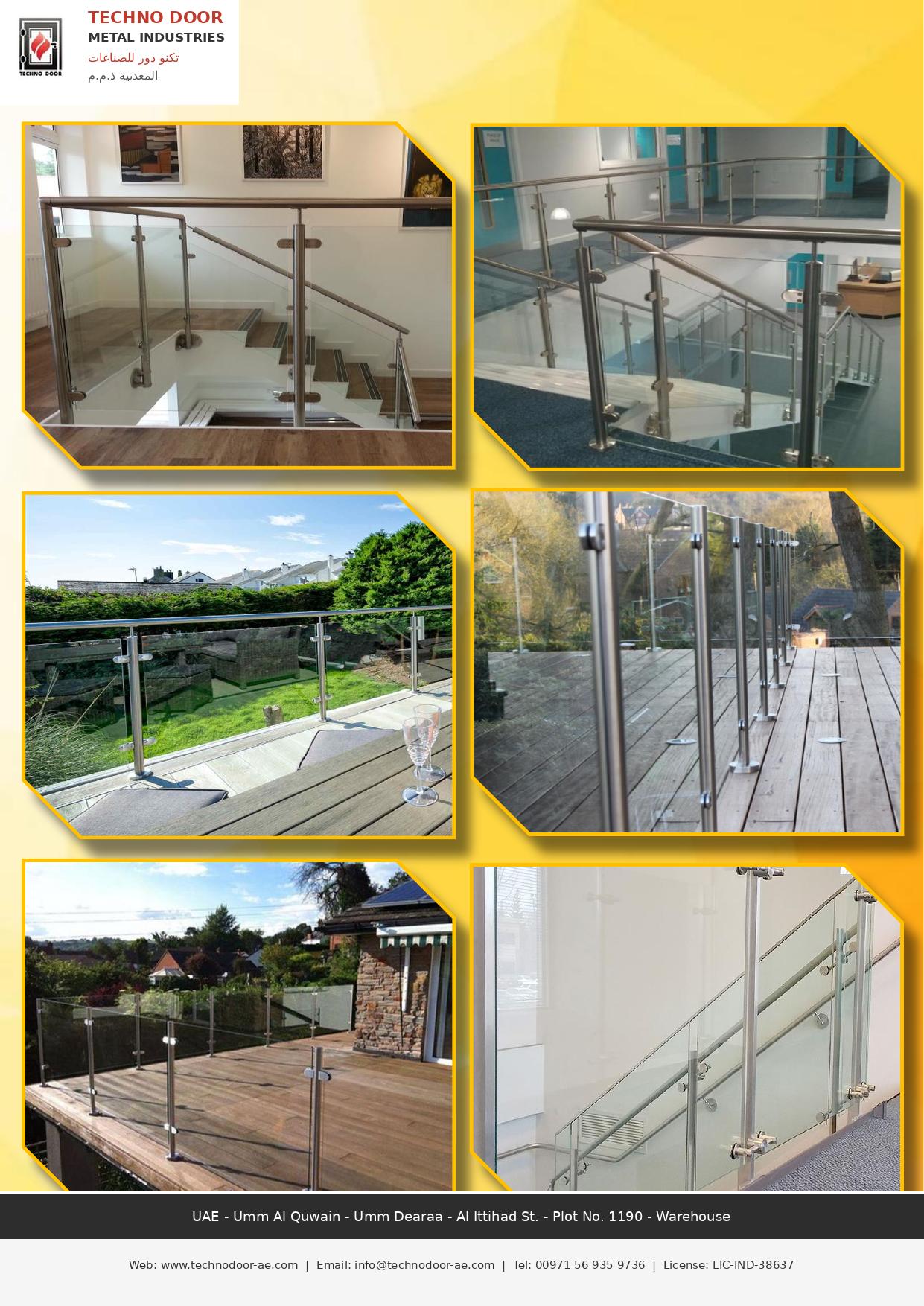 SS glass balustrade installations