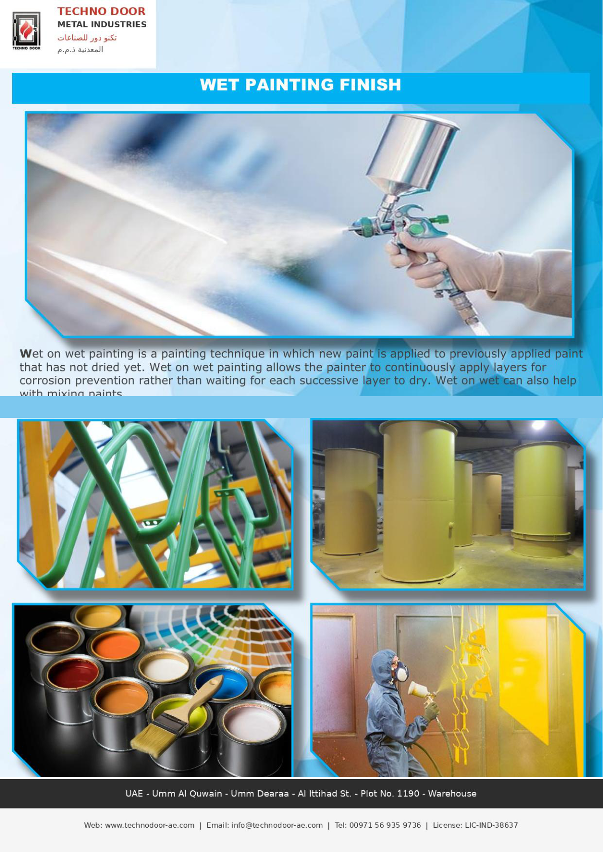 Wet painting service