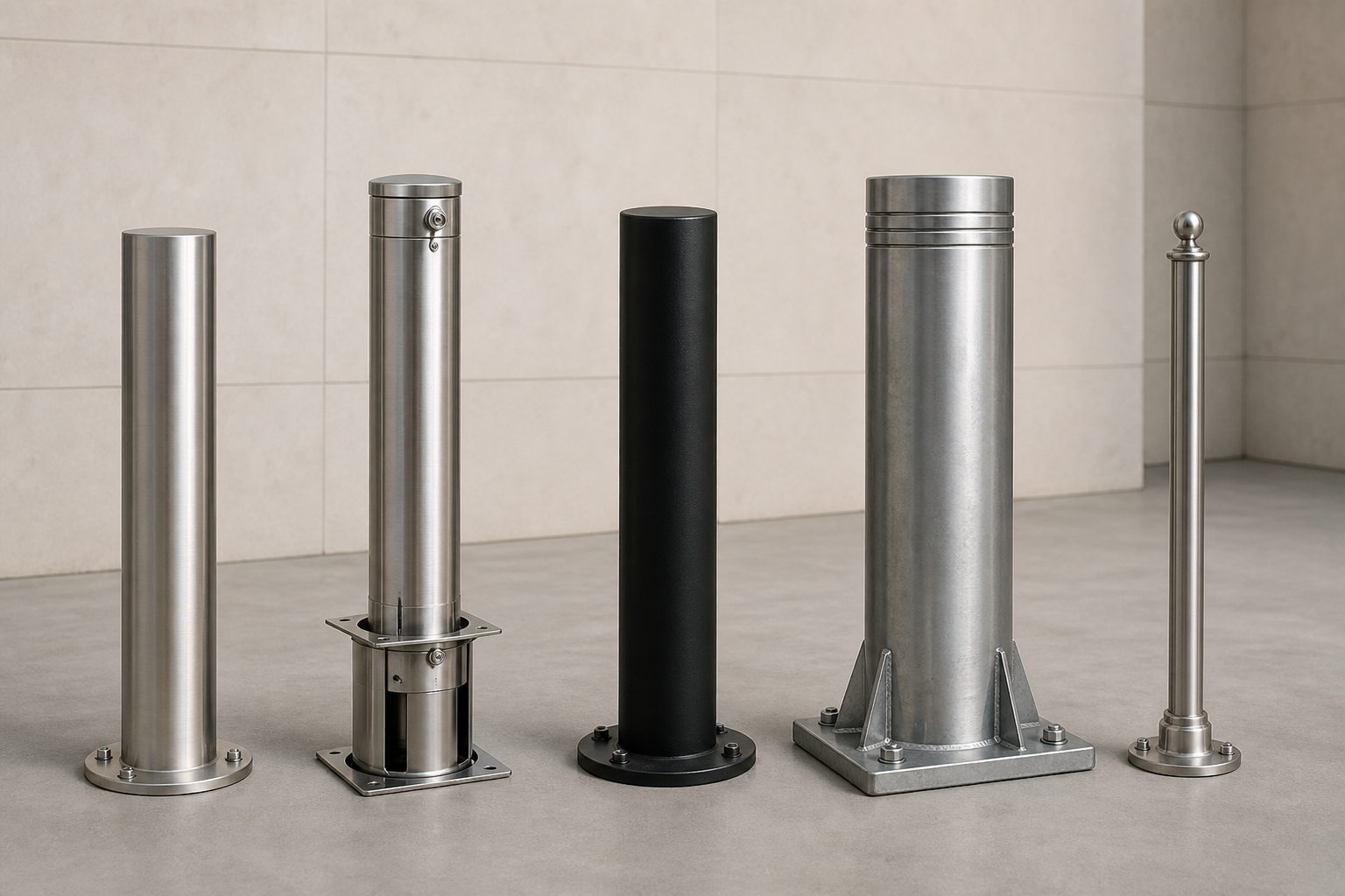 Bollards Manufacturer in UAE — Techno Door Metal Industries